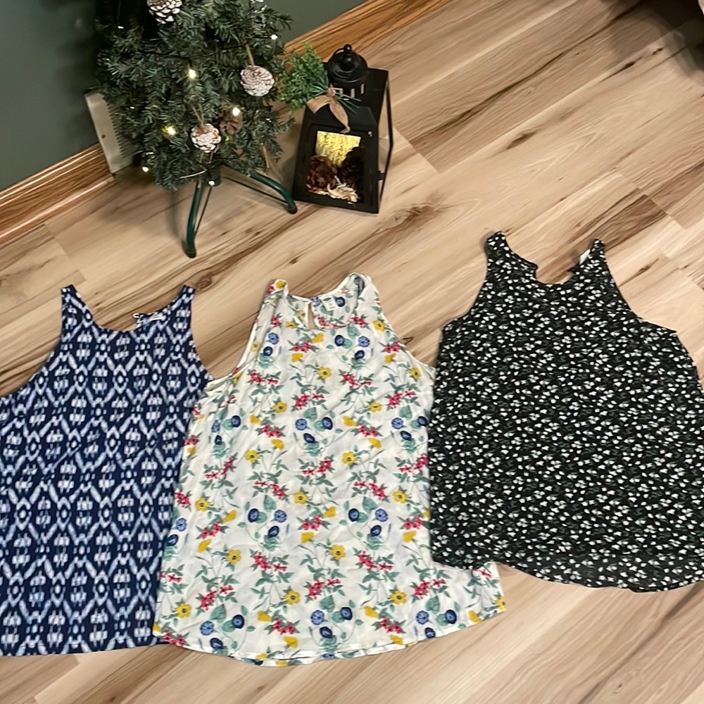 3 xs old navy dress tank tops